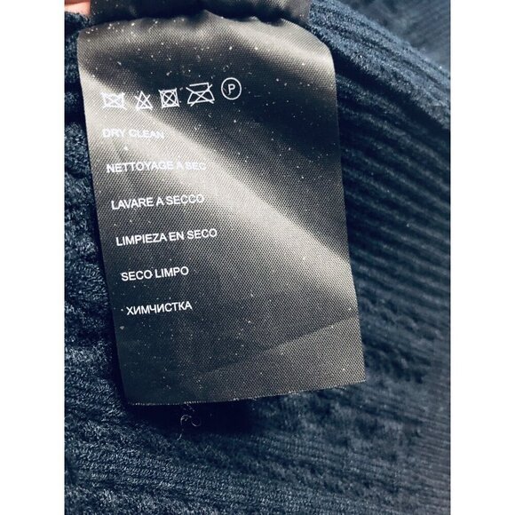 Club Monaco Skirt Womens Small Navy Blue Cable Knit Sweater Pencil Stretch - Picture 5 of 5